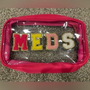 Transparent Pink Medicine Case - 2 Piece Set